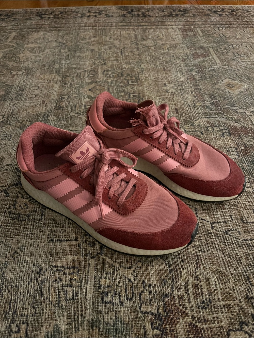 adidas Women's Rose and Dusty Rose Low-Top Sneakers